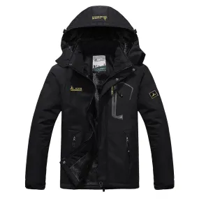 Men’s Waterproof Mountain Jacket Fleece Windproof Ski Jacket