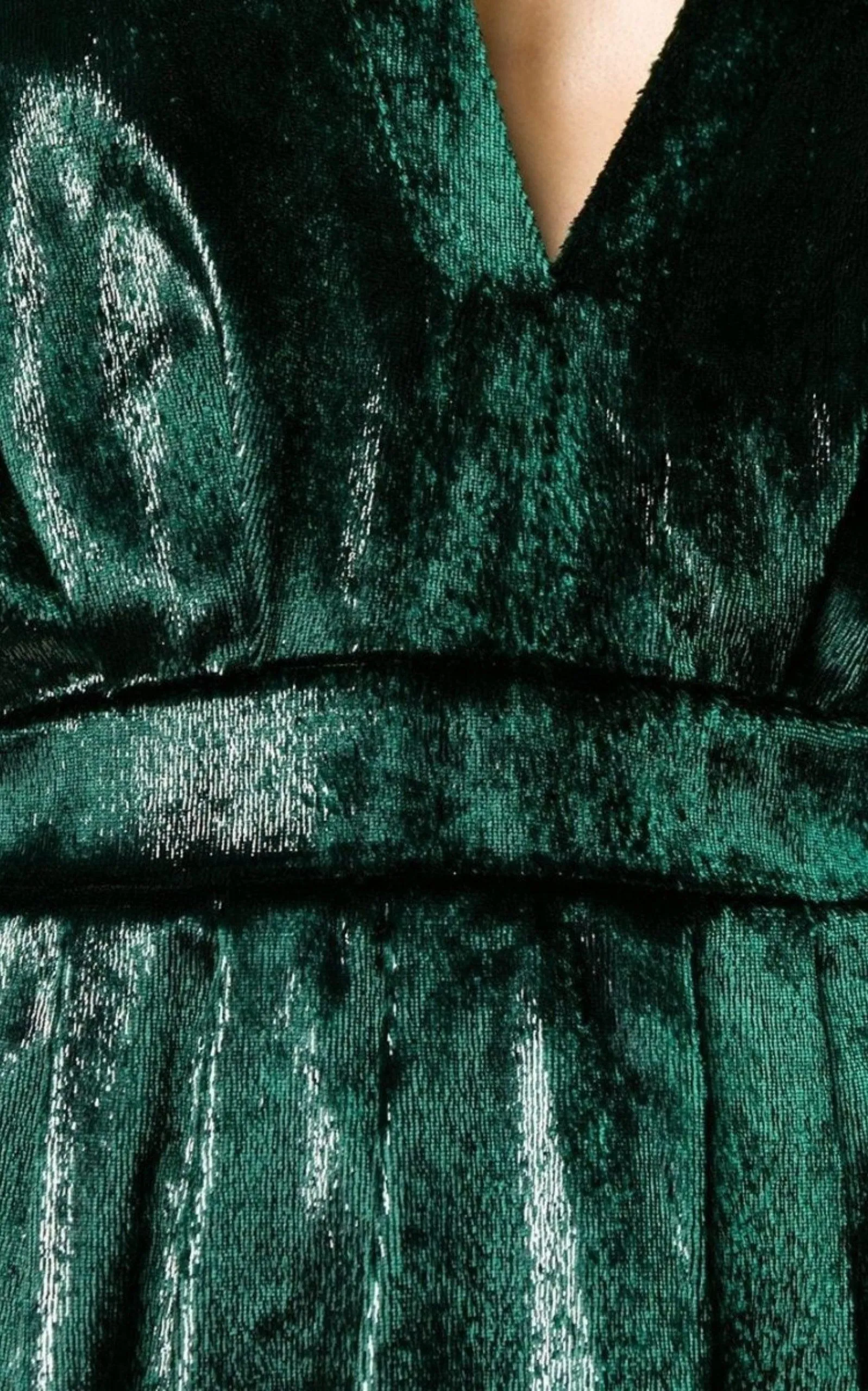 Metallic Flared Dress