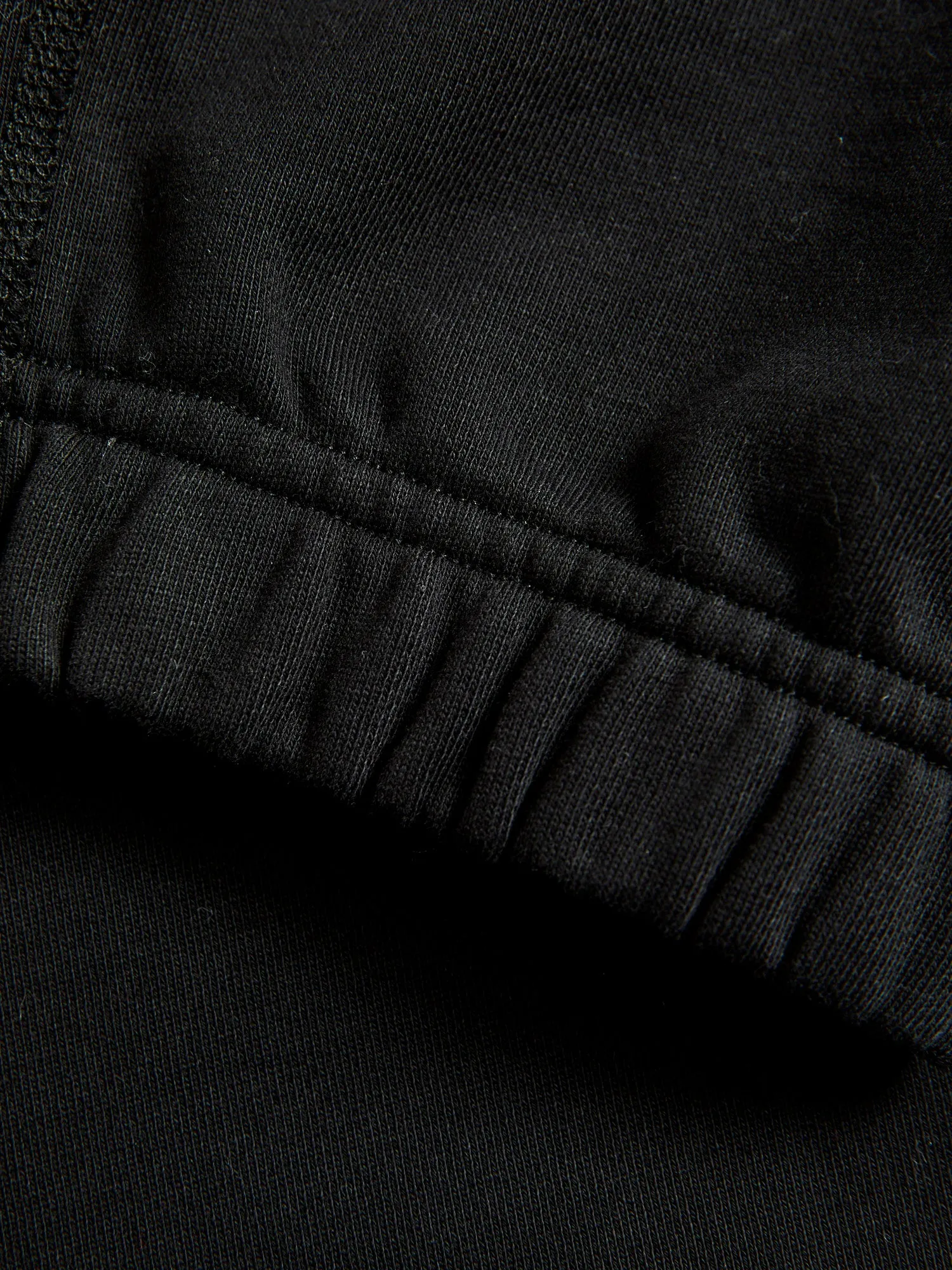 Midweight Terry Cuffed Sweatpant in Black
