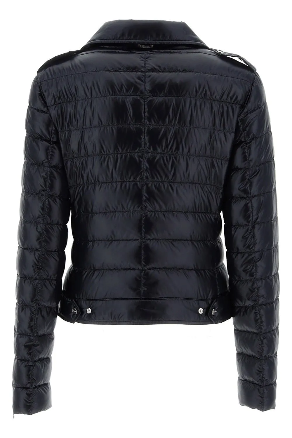 Nylon Moto Jacket - Black