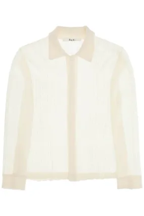 "riku merino wool shirt MFW24RIKU PURE WHITE