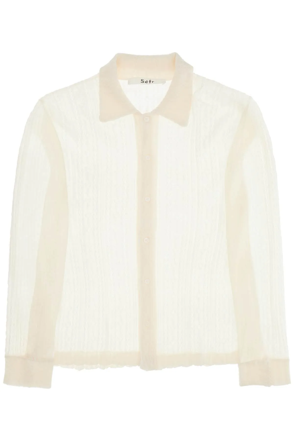 "riku merino wool shirt MFW24RIKU PURE WHITE