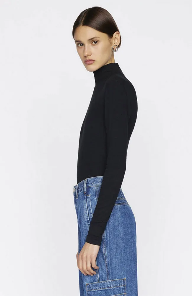 Rib Turtleneck Noir