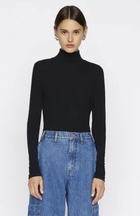 Rib Turtleneck Noir