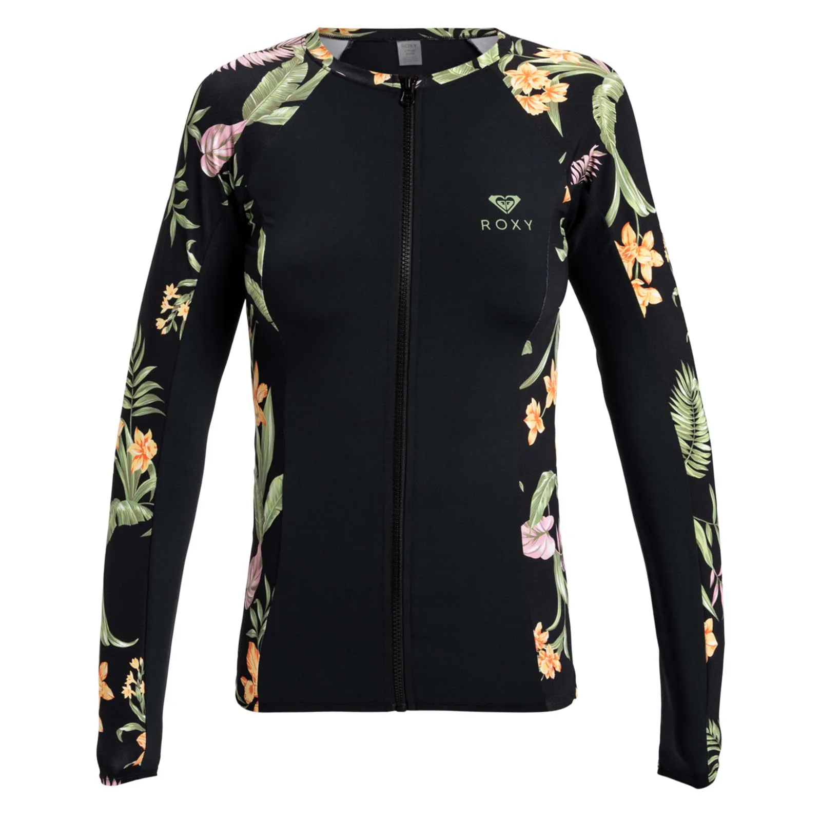 Roxy Womens Lycra Zip Long Sleeve Rash Vest