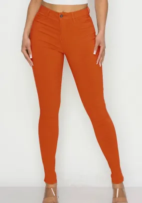 Rust Stretch Jeans