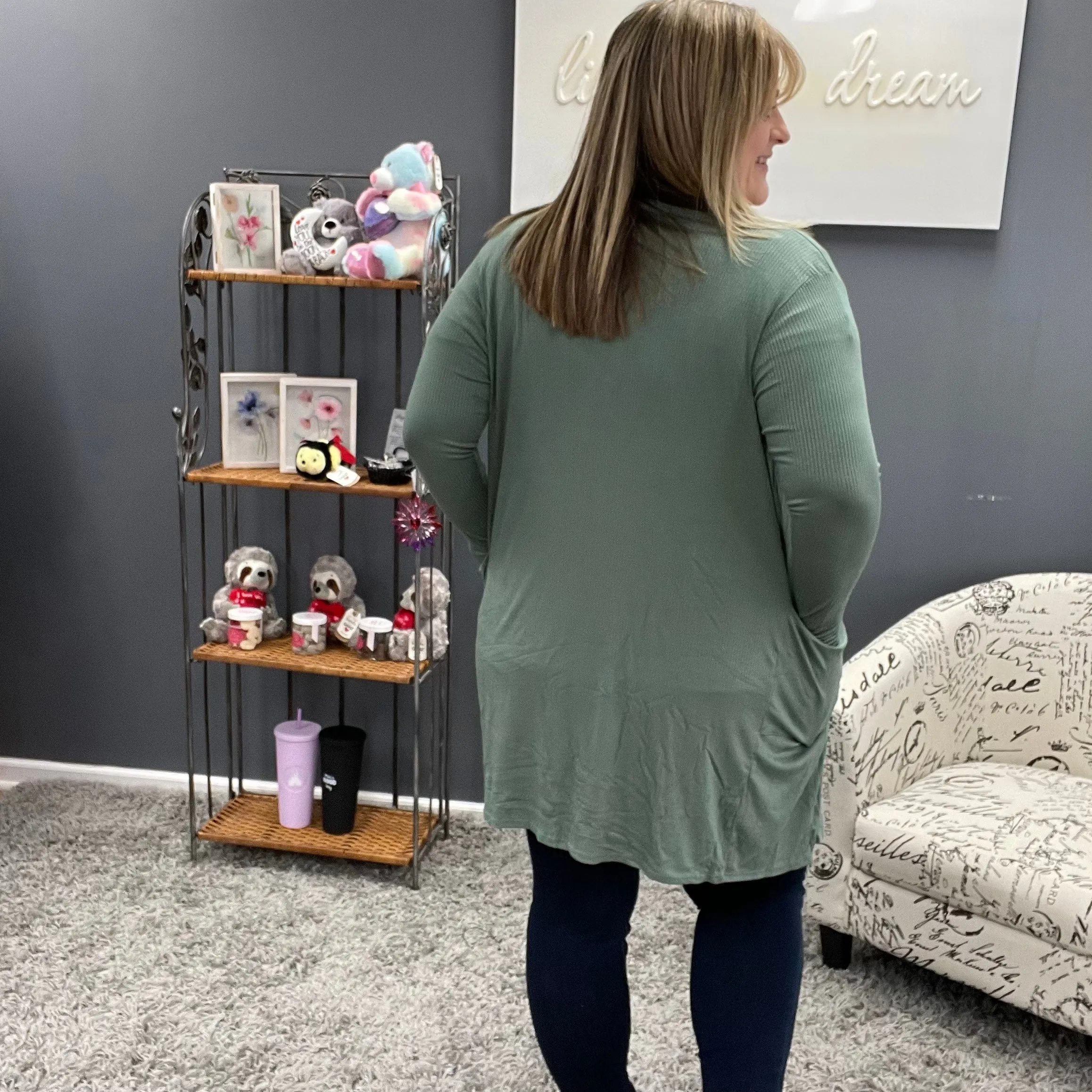 Sage Sierra Ribbed Cardigans