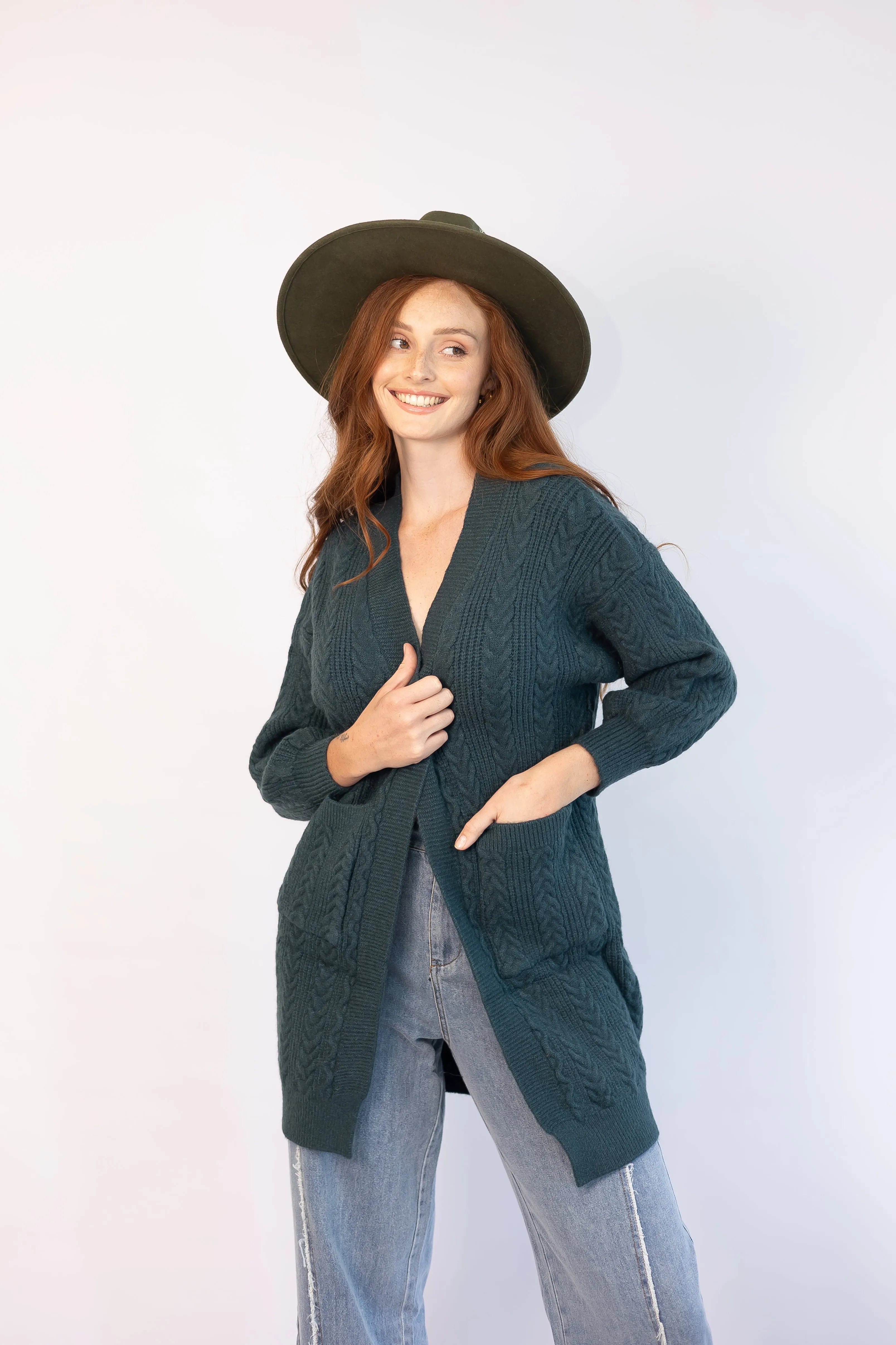 Sardina - Rib & Cable Pocket Cardi