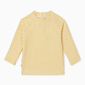 Seersucker Mustard Stripe Rashguard