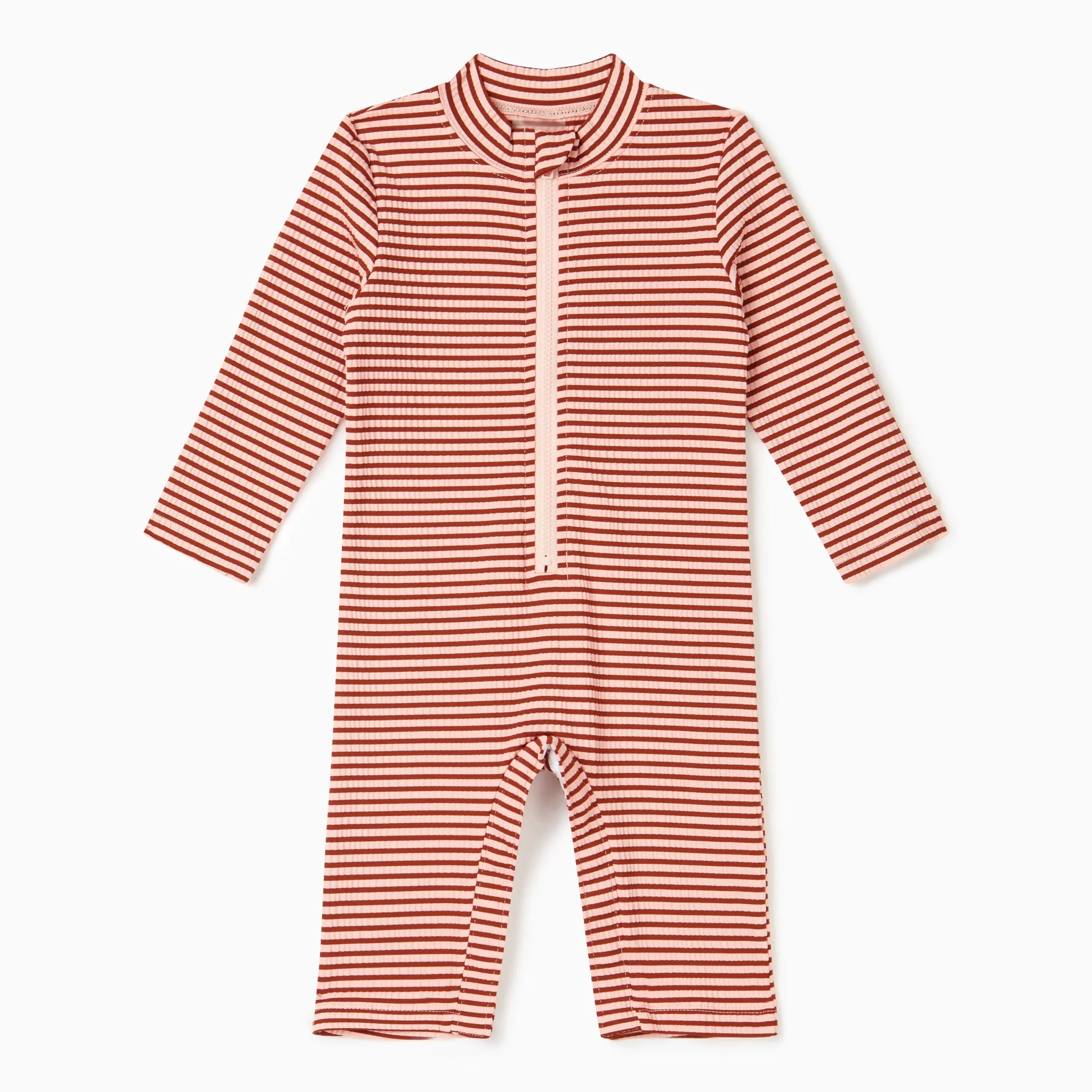 Seersucker Stripe One Piece Rashguard