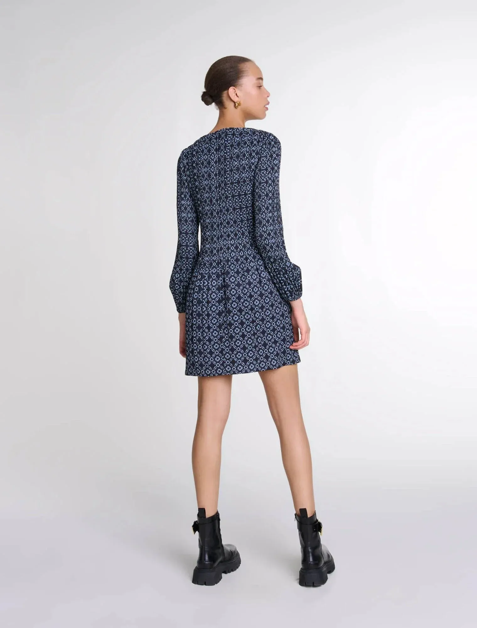 Short Clover motif dress