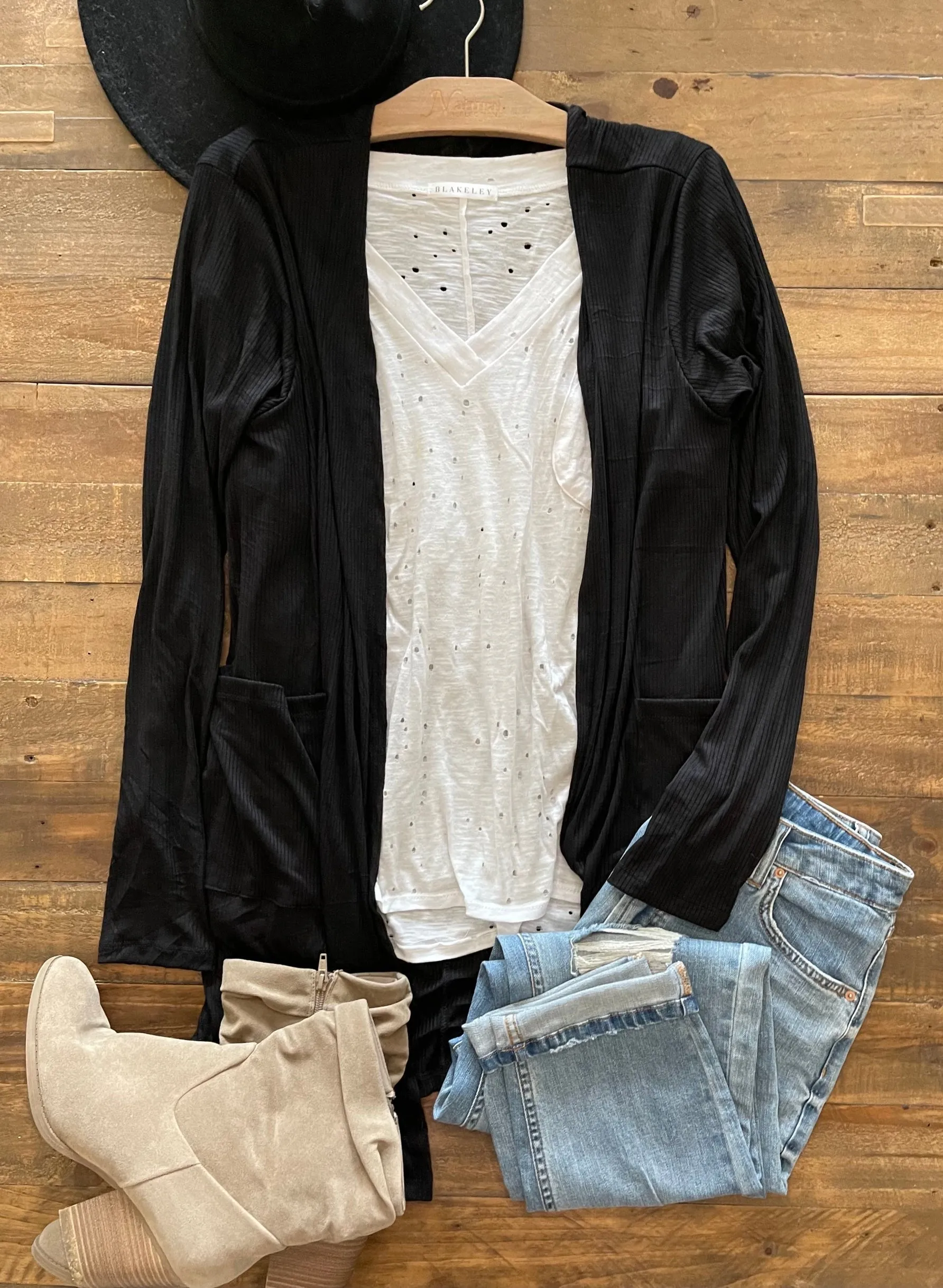 SIERRA RIBBED CARDIGANS