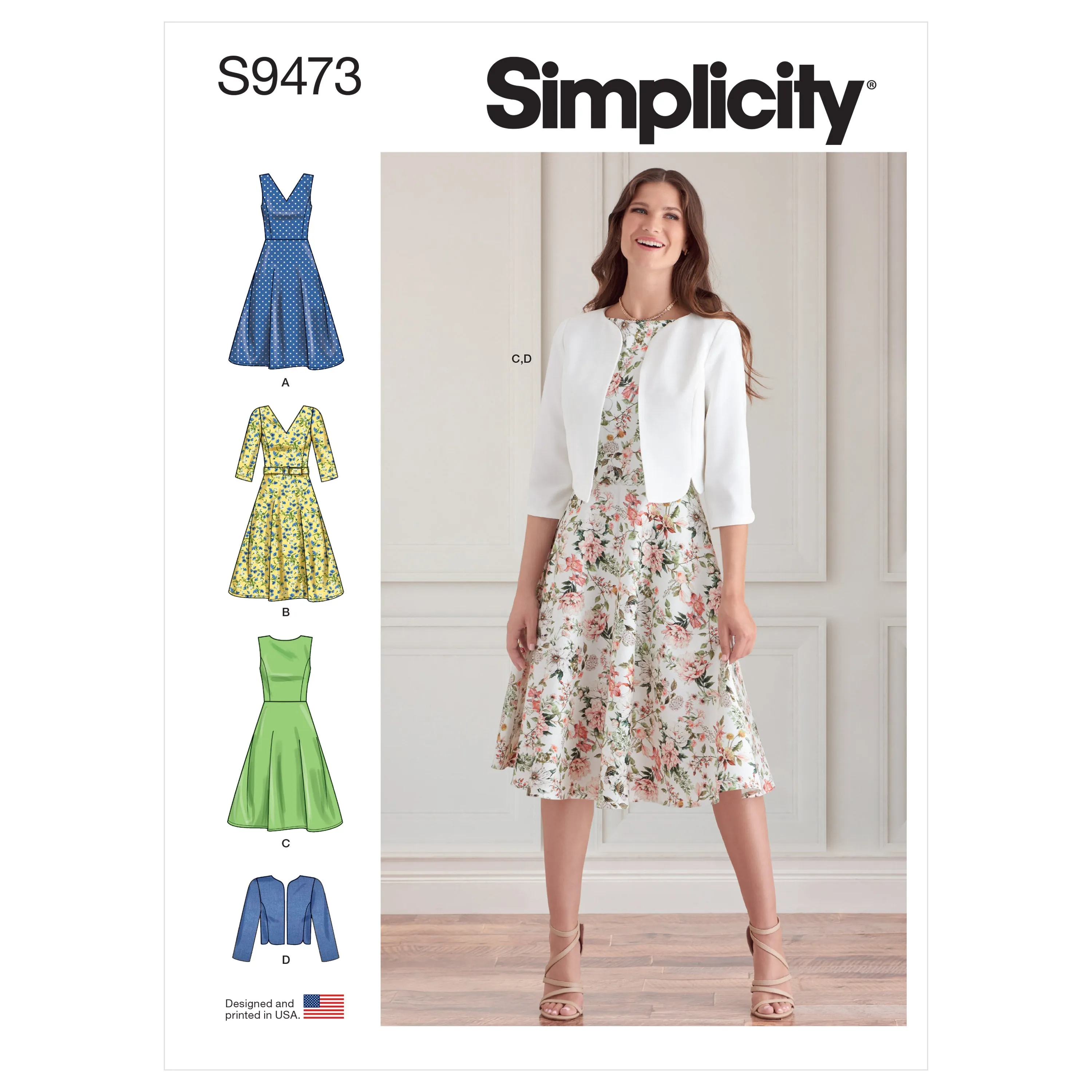 Simplicity Sewing Pattern 9473 Misses Dresses and Jacket