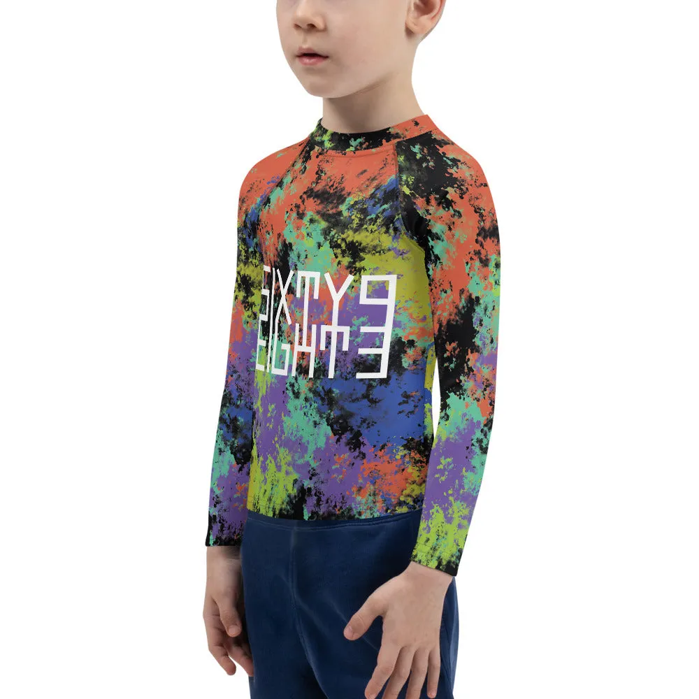 Sixty Eight 93 Logo White Fusion #1 Kids Rash Guard