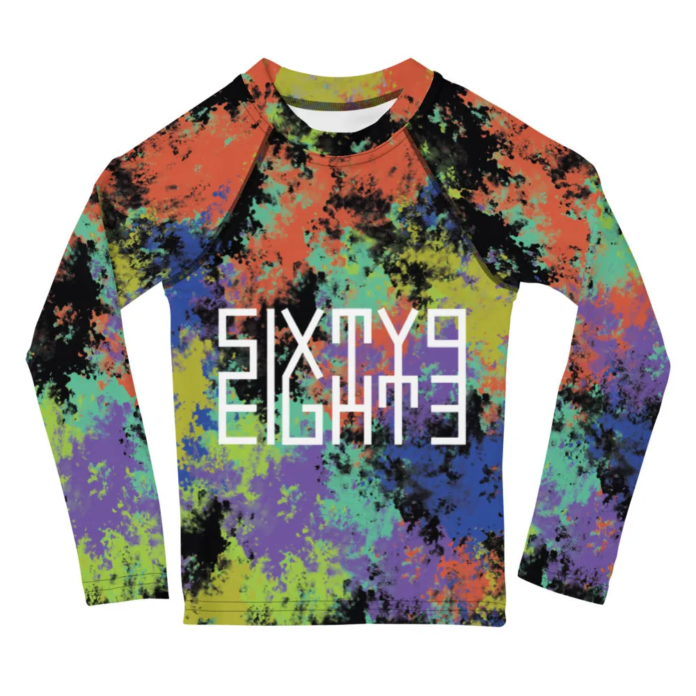 Sixty Eight 93 Logo White Fusion #1 Kids Rash Guard