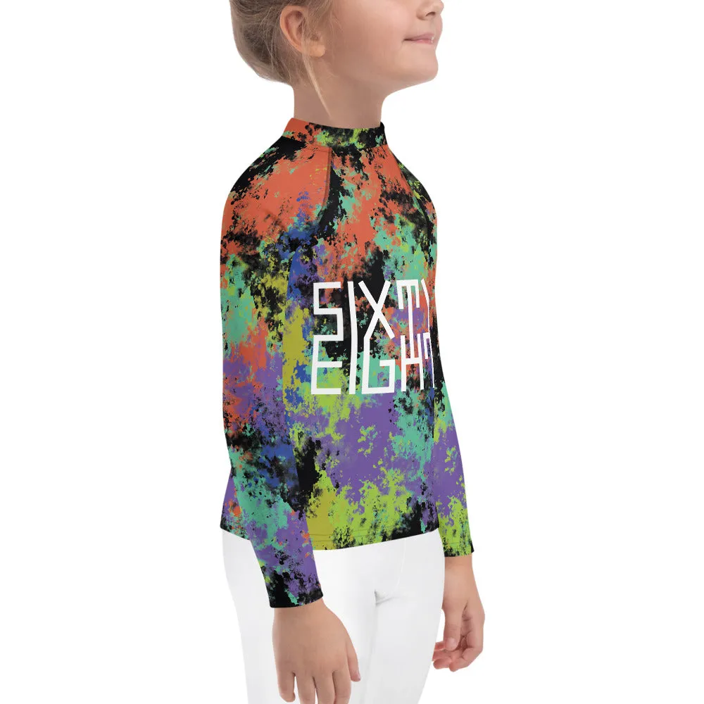 Sixty Eight 93 Logo White Fusion #1 Kids Rash Guard