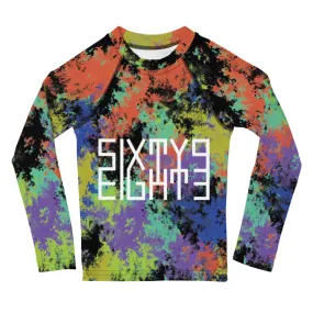 Sixty Eight 93 Logo White Fusion #1 Kids Rash Guard