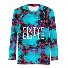 Sixty Eight 93 Logo White Splatter #1.2 Men's Rash Guard