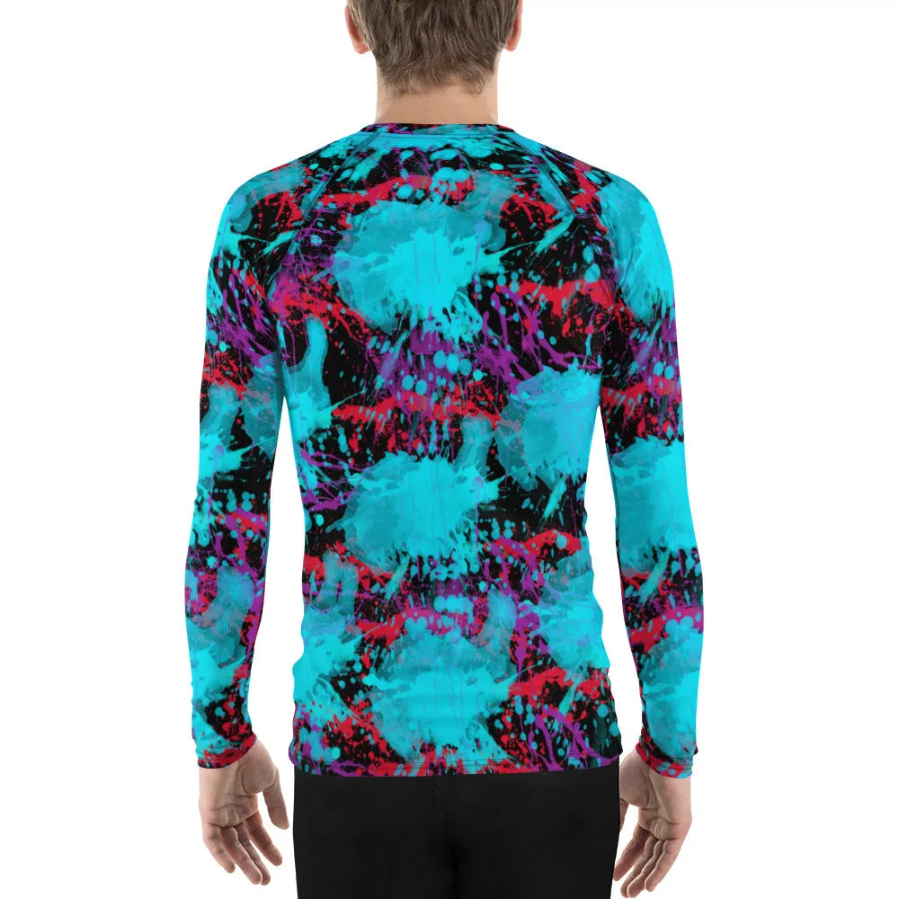 Sixty Eight 93 Logo White Splatter #1.2 Men's Rash Guard