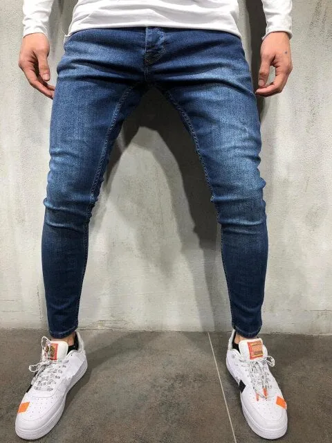 Skinny Stretch Ripped Denim Pants