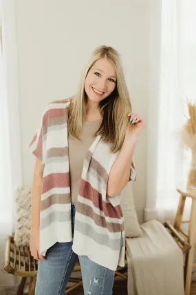 Stripe Dolman Cardi