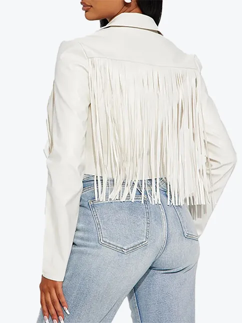 Tassel Moto Biker Jacket