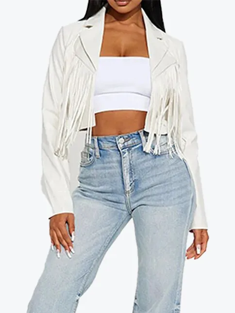 Tassel Moto Biker Jacket