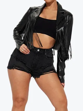Tassel Moto Biker Jacket