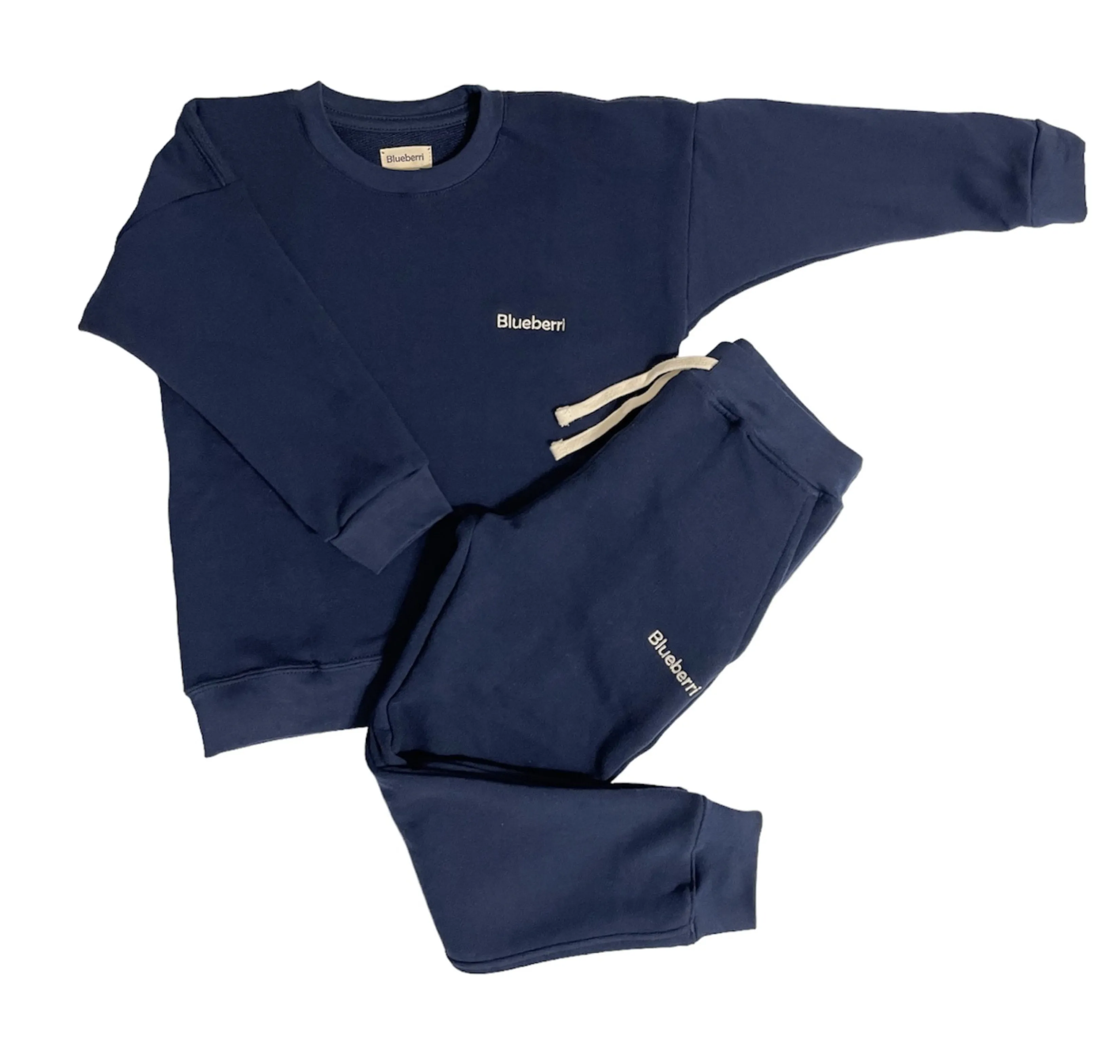 Unisex Crewneck & Sweatpant Set - Blueberry Blue