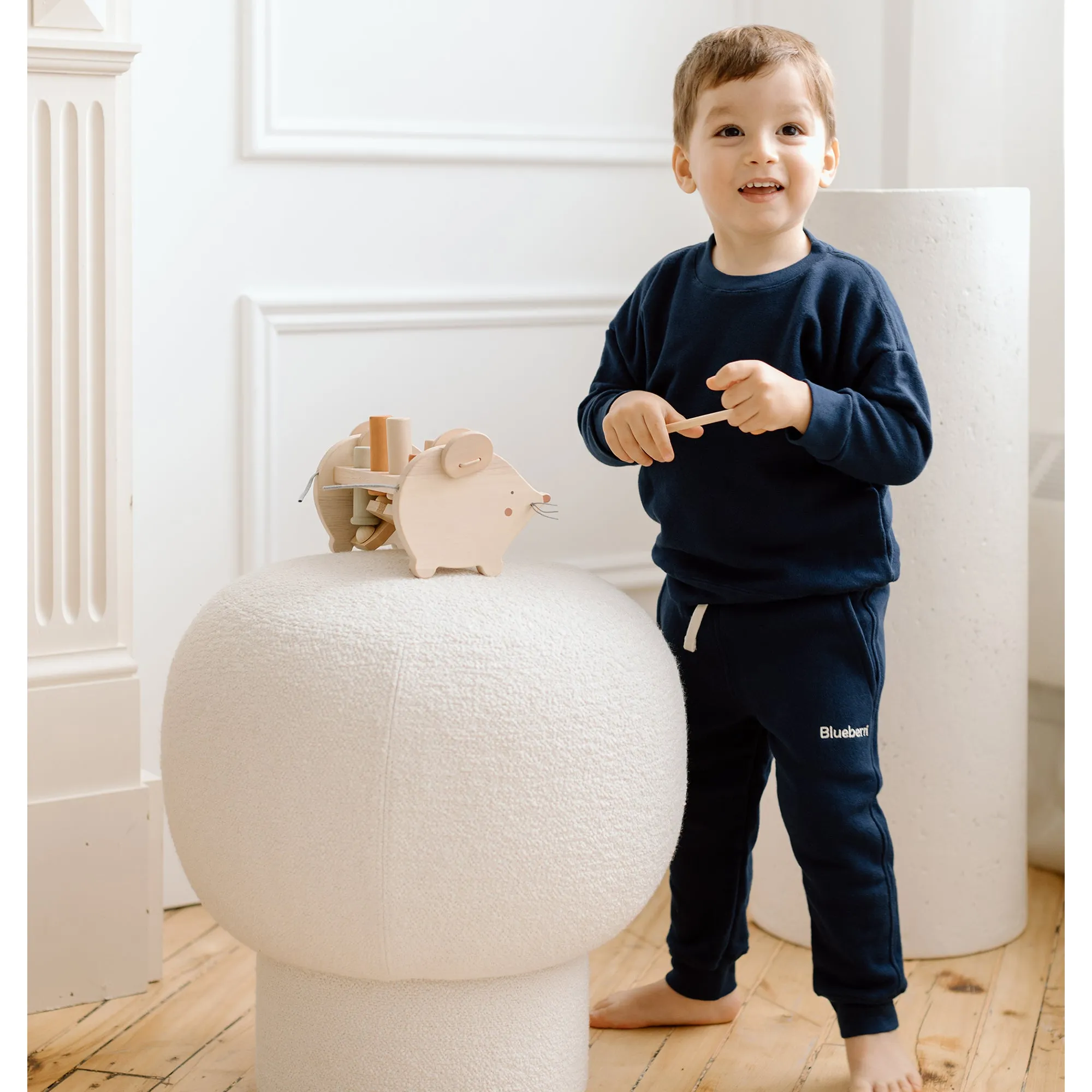 Unisex Crewneck & Sweatpant Set - Blueberry Blue