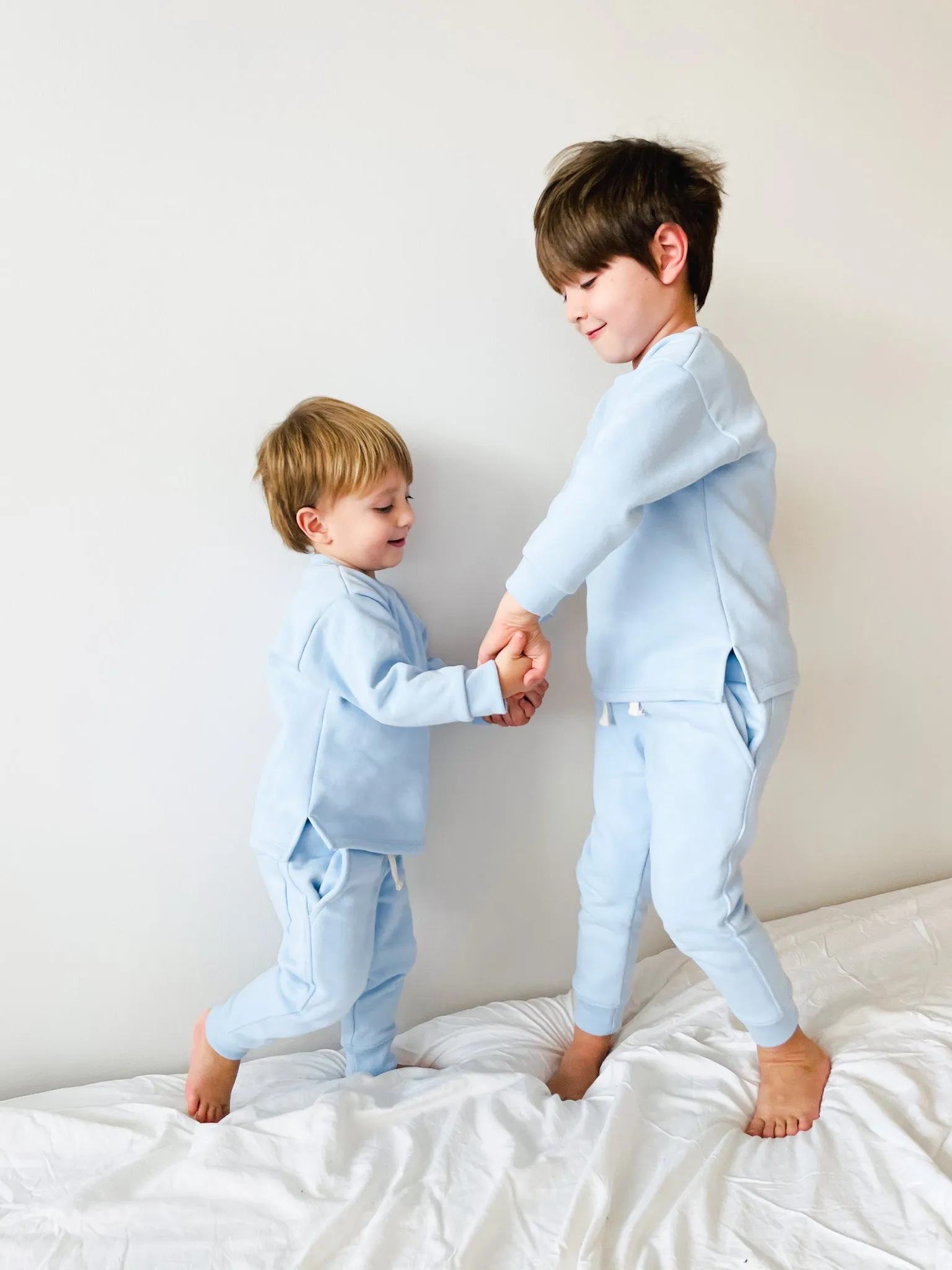 Unisex Fleece Sweatpants - Baby Blue