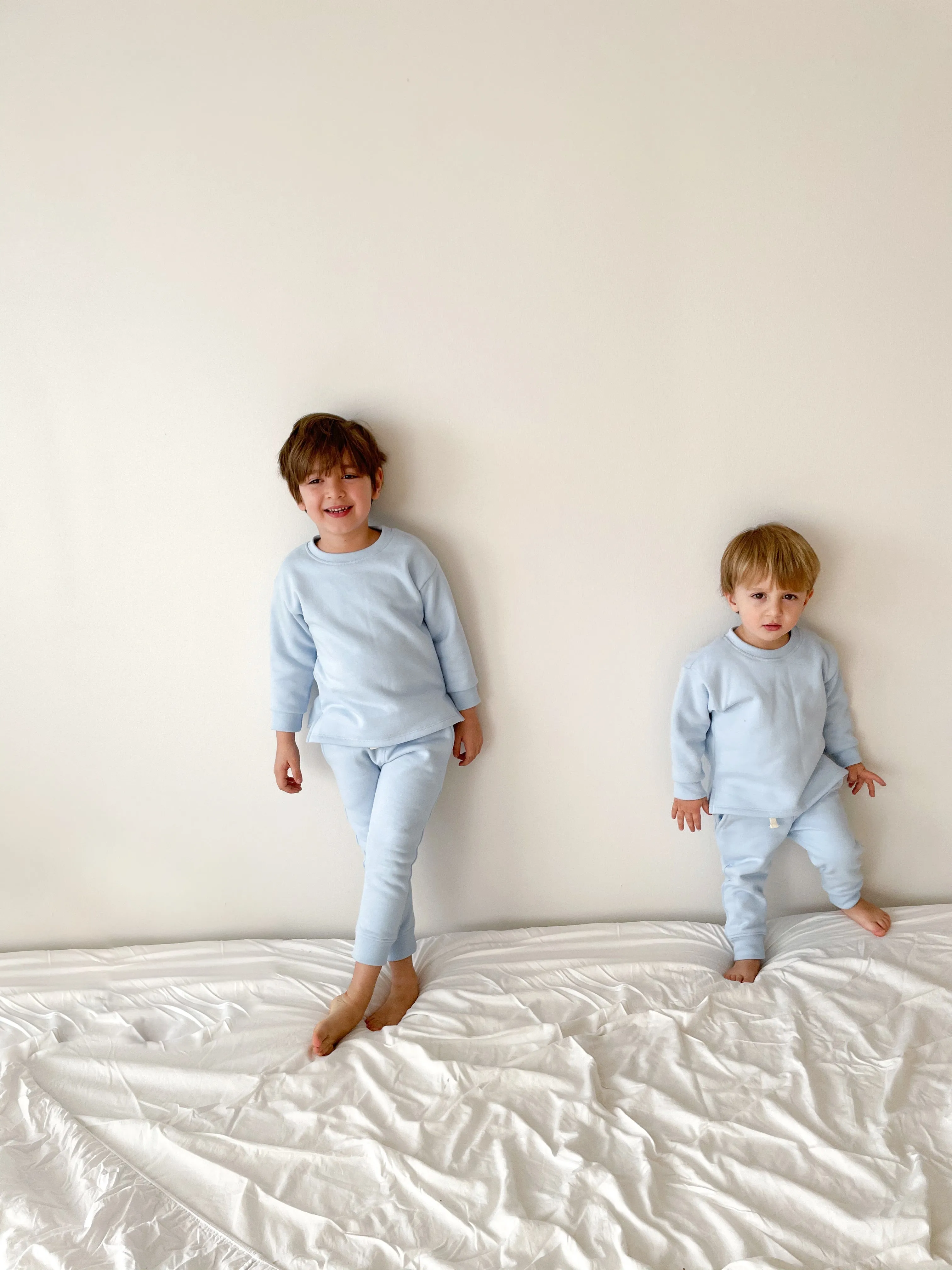 Unisex Fleece Sweatpants - Baby Blue