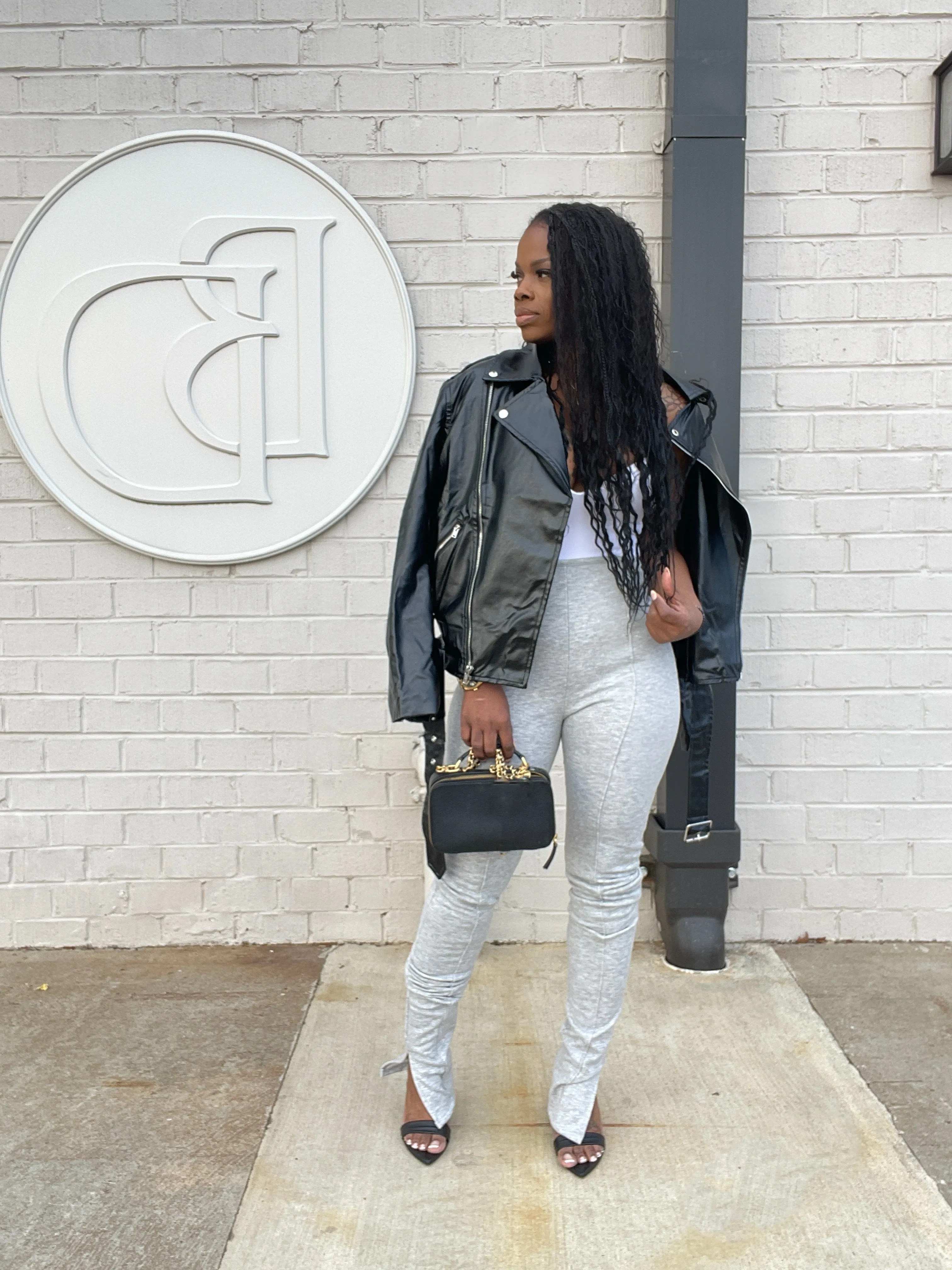 Vegan Leather Oversized Jacket