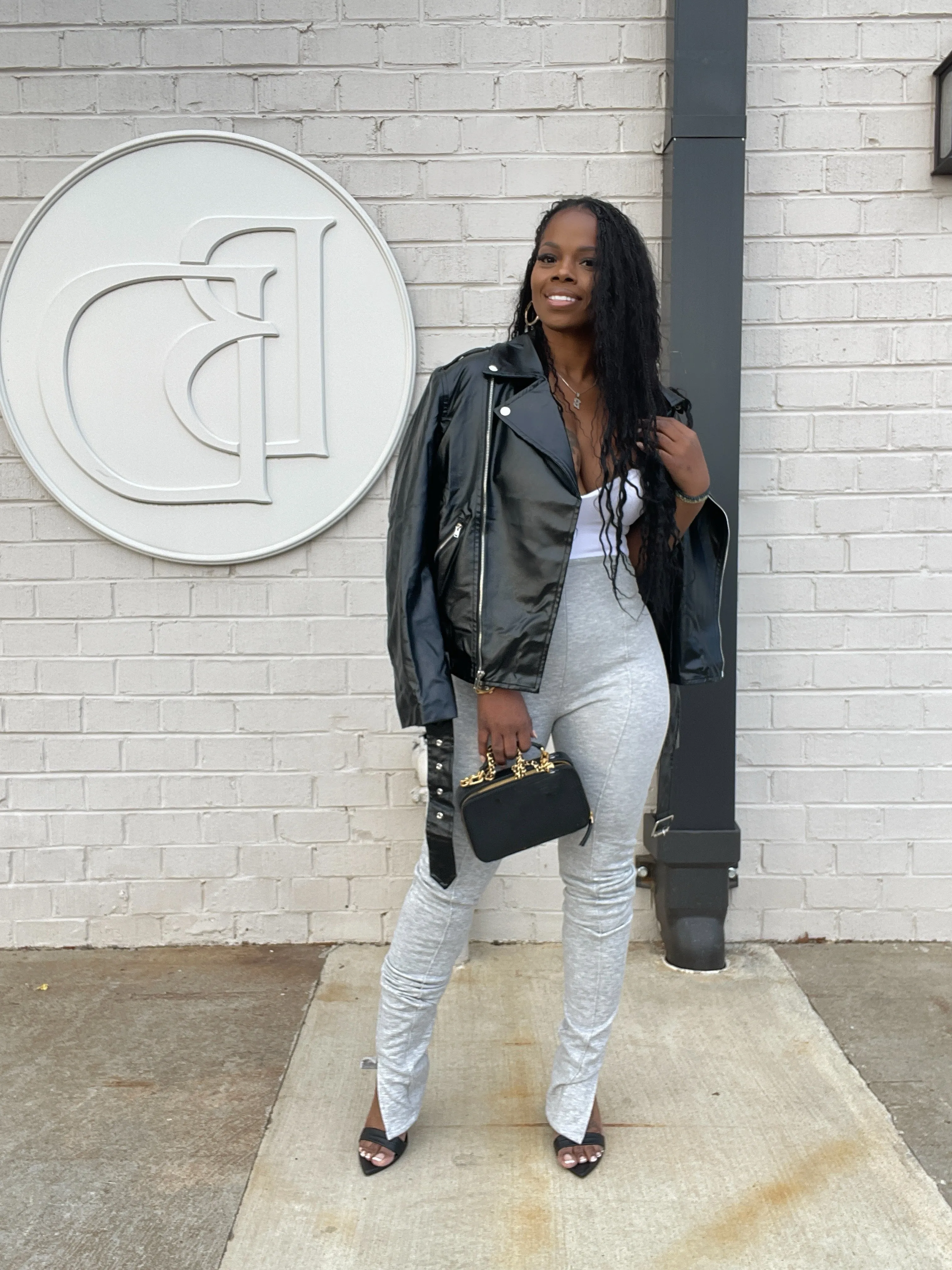 Vegan Leather Oversized Jacket