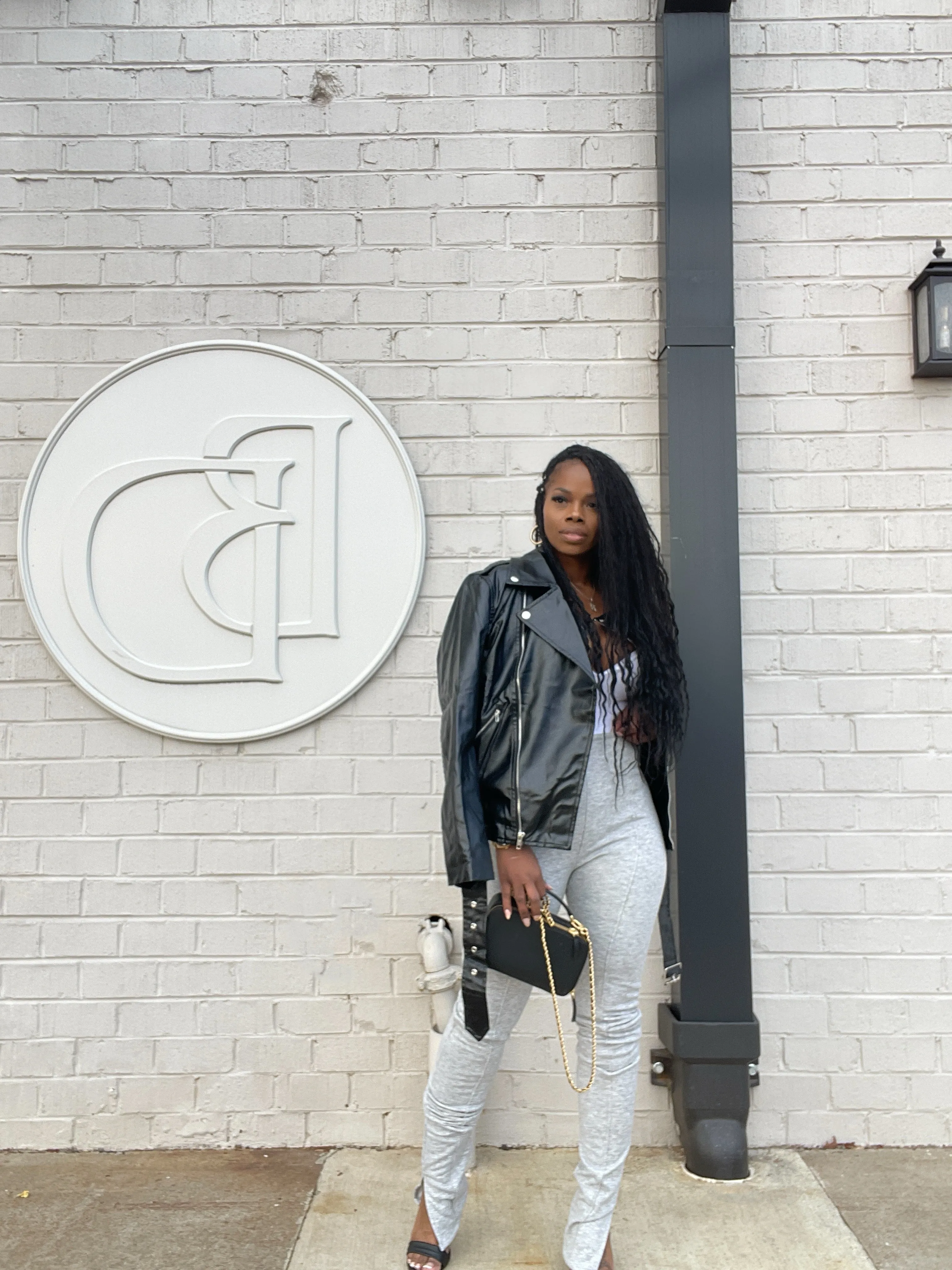 Vegan Leather Oversized Jacket