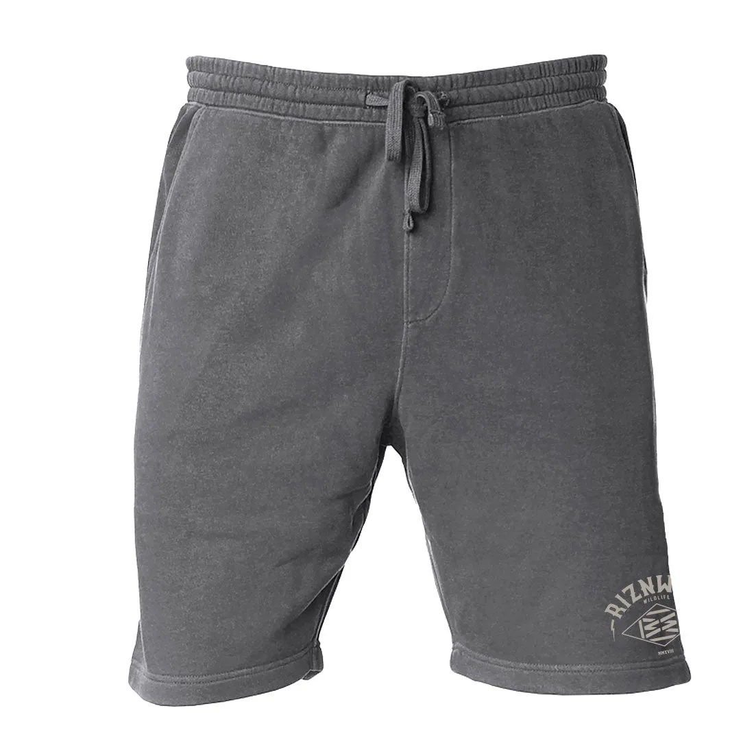 VENTURE MENS MIDWEIGHT FLEECE SHORTS IN PIGMENT BLACK