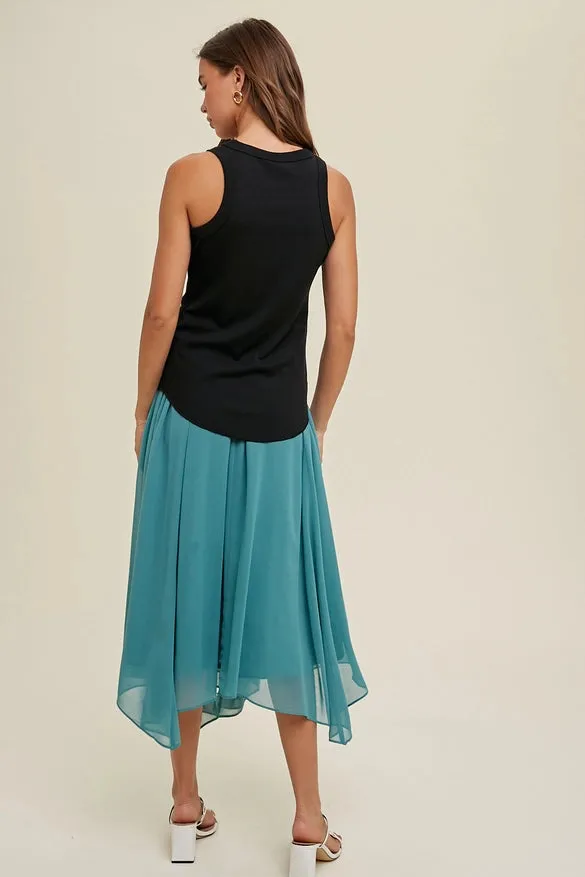 Women's Crew Neck Ribbed Knit Tank Top (Available in 6 Color Options!)