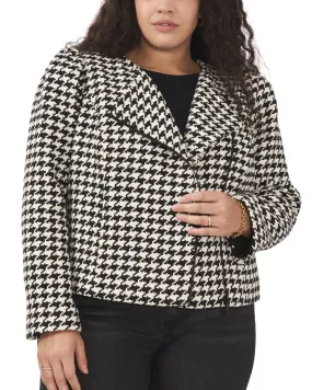 Zelda Puff Sleeve Moto Jacket | Rich Black
